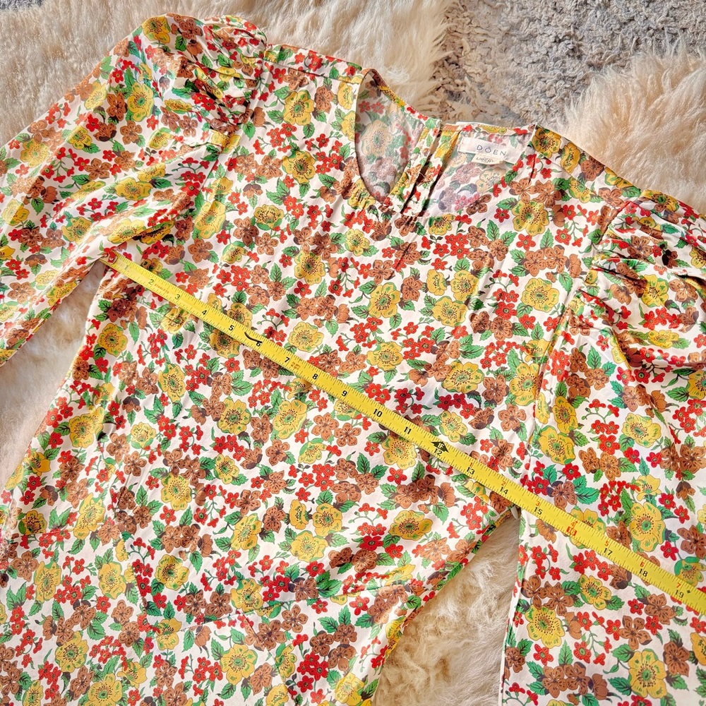 ✨Last Chance💋🌼🌹DÔEN ‘Vittoria’ Silk Jennifer Spring Maxi Dress XS✨ - Picture 5 of 15